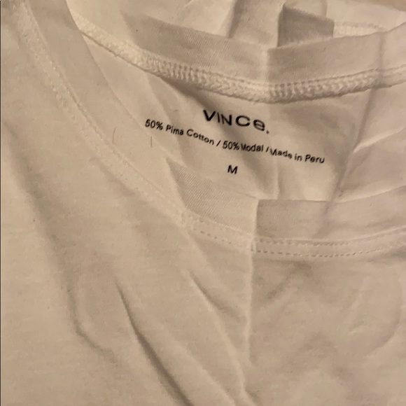 New💖Summer white VINCE. Tee - Picture 6 of 8